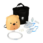 Pediatric Bear Nebulizer System with Mask Kits, Carry Bag, and 5 Filters by Wave Medical Products - Nebulizers & CPAP Equipment and Supplies – Only Nebulizers