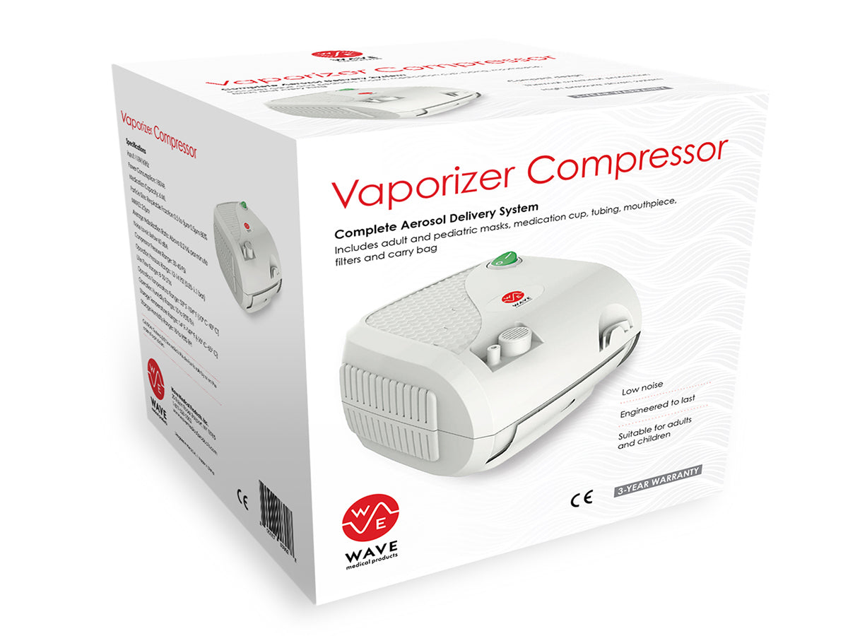 Wave Complete Nebulizer Compressor System Portable Breathing Machine ...